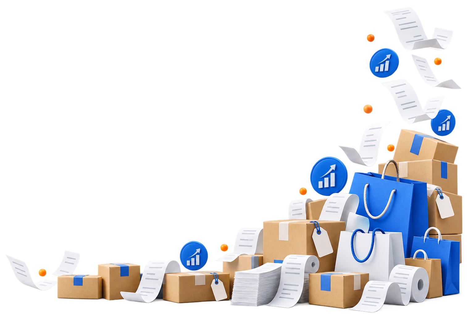 Các kiện hàng và nhiều bill đơn hàng đã bán